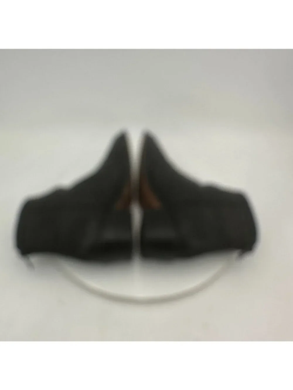 Loeffler Randall Women Size 7.5B Black Leather Back Zip Ankle Low Heel Boot - Picture 6 of 11